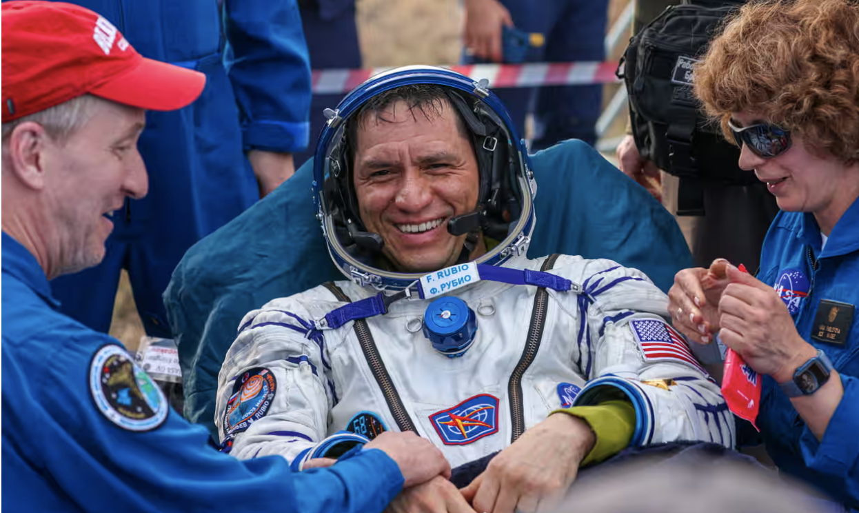 NASA Astronaut and Cosmonauts Return to Earth After Year-Long Ordeal in Space